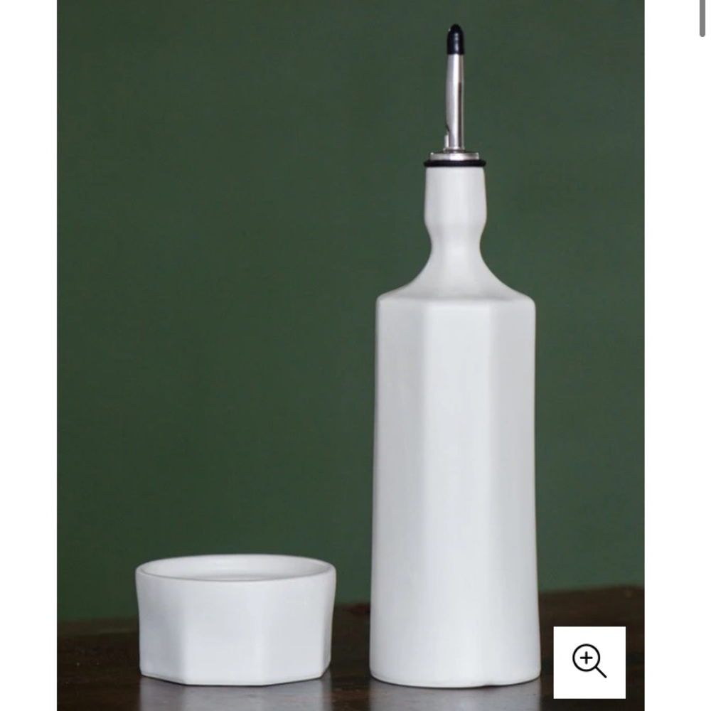 The Bright Angle Elixir Olive Oil Bottle in White - Picture 3 of 5